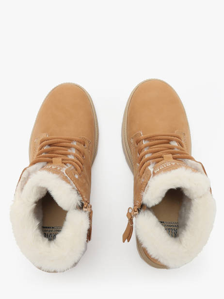 Enkellaarsjes Met Hak Uit Leder Palladium Bruin women 99527254 ander zicht 4